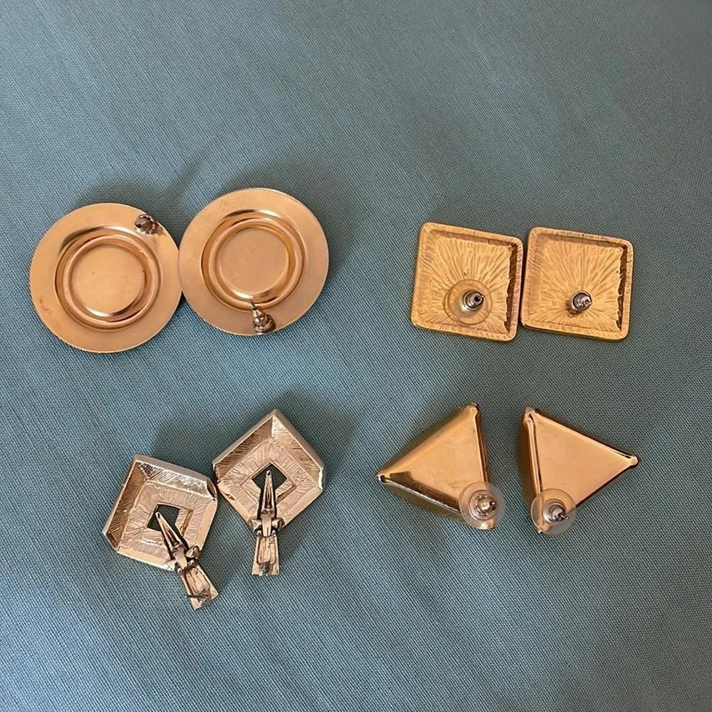 Vintage 80’s Big Earrings‎ - Picture 2 of 2